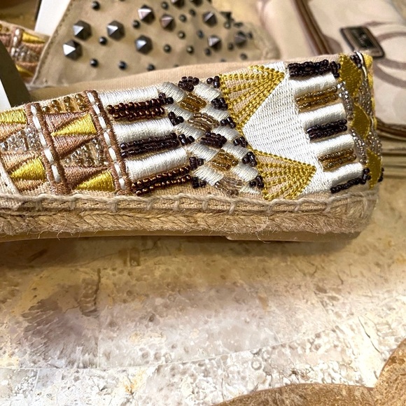Sam Edelman Beaded studded Woven Espadrille BN 8.5 - Picture 4 of 8